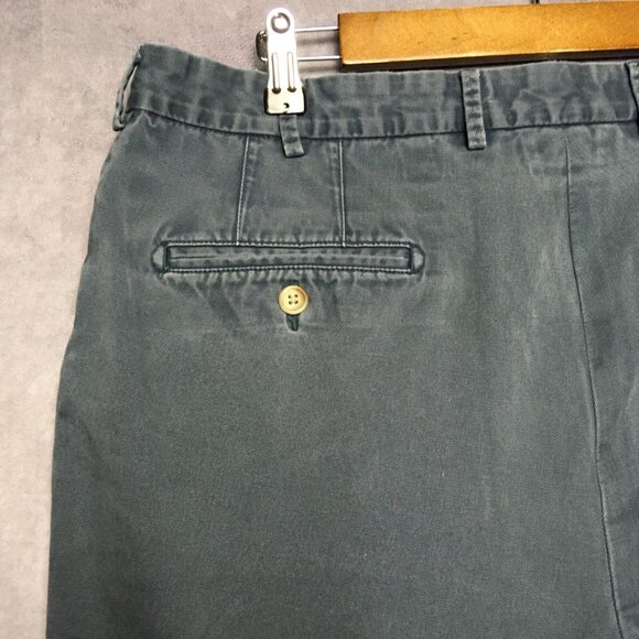 Peter Millar Mens Shorts size 35 Blue Flat Front Pockets Pima Cotton Twill - Picture 10 of 12